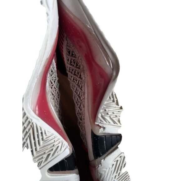 Nike Sneakers 5Y Red Air Jordan Lace Up Hi Top Athletic Basketball Sporty Active - Picture 16 of 16